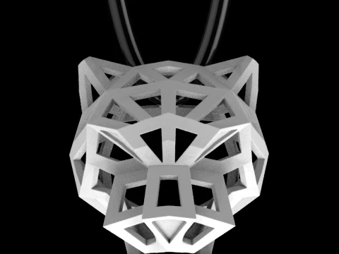 Pendant panther 3D Print Model
