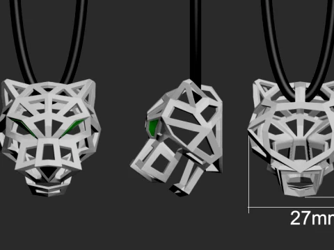 Pendant panther 3D Print Model