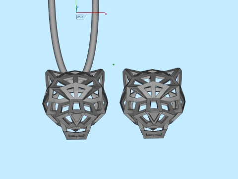 Pendant panther 3D Print Model