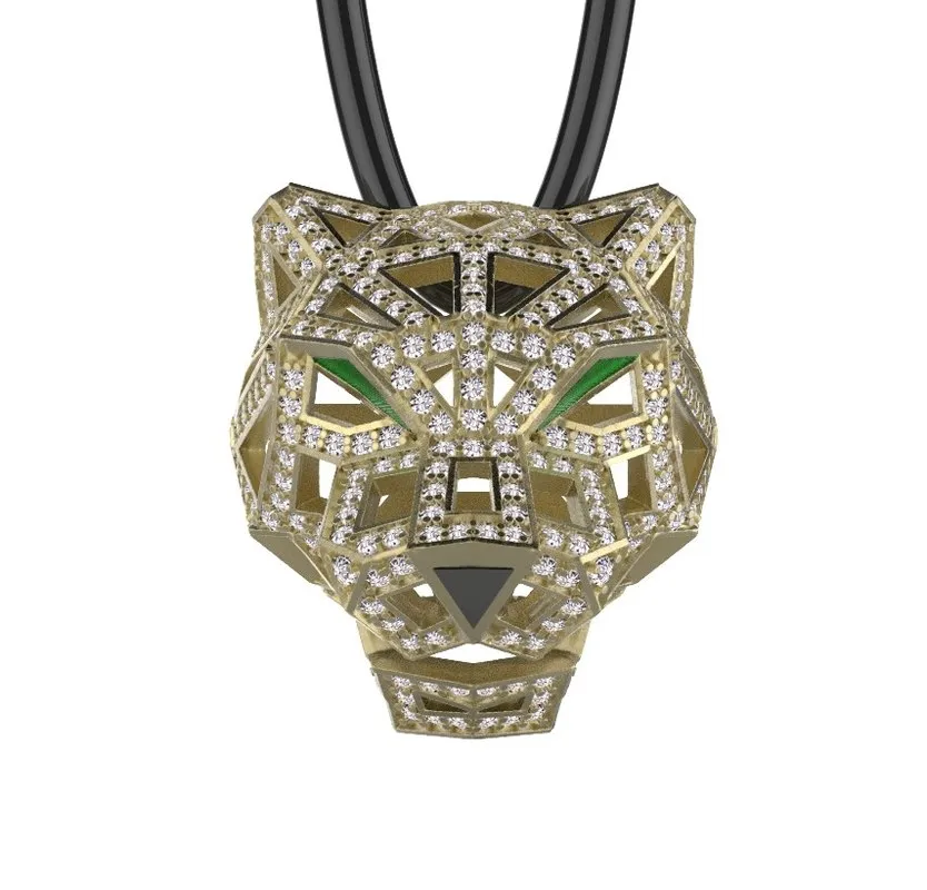Pendant panther 3D Print Model .c4d .max .obj .3ds .fbx .stl .blend 