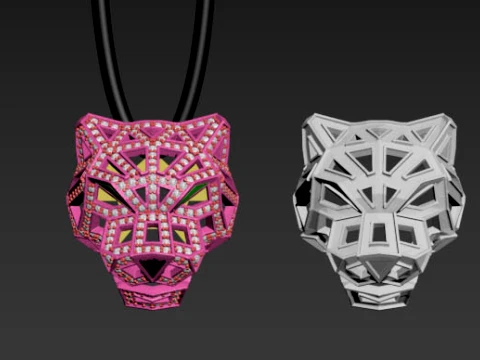 Pendant panther 3D Print Model