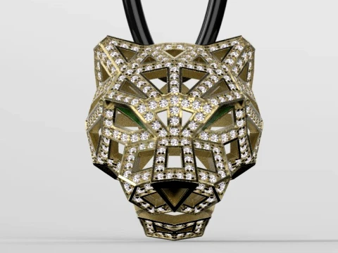 Pendant panther 3D Print Model
