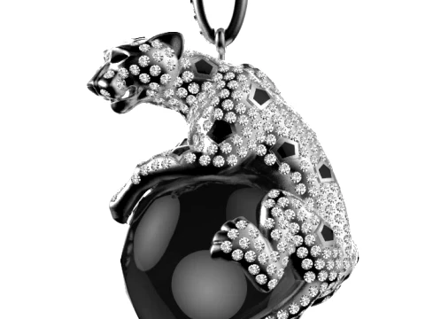 Pendant panther 3D Print Model