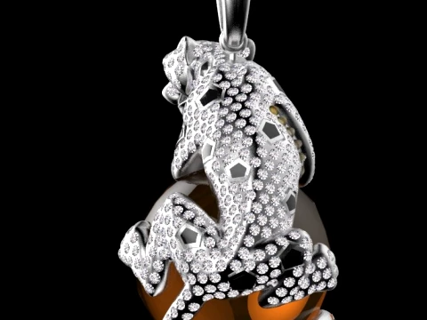 Pendant panther 3D Print Model