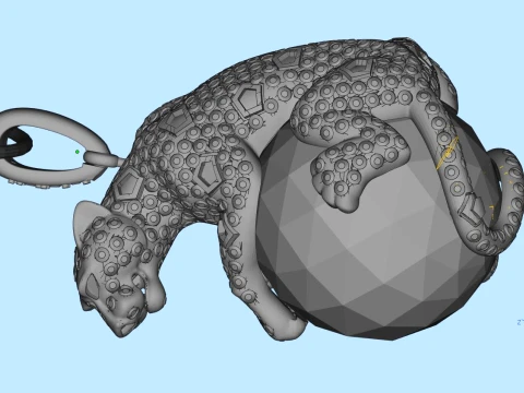 Pendant panther 3D Print Model