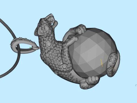 Pendant panther 3D Print Model