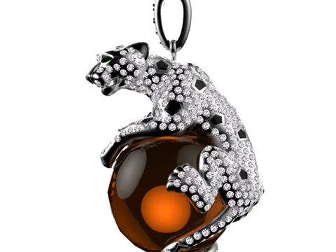 Pendant panther 3D Print Model