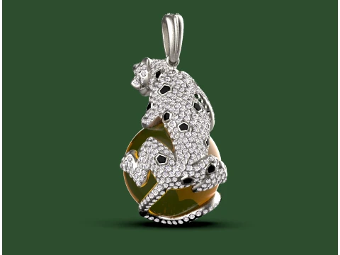 Pendant panther 3D Print Model
