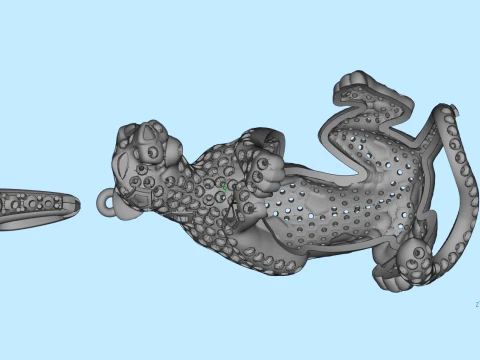 Pendant panther 3D Print Model