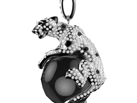 Pendant panther 3D Print Model