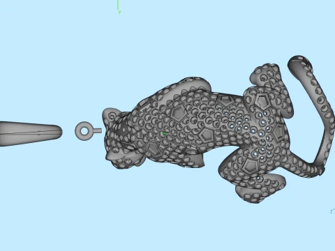 Pendant panther 3D Print Model