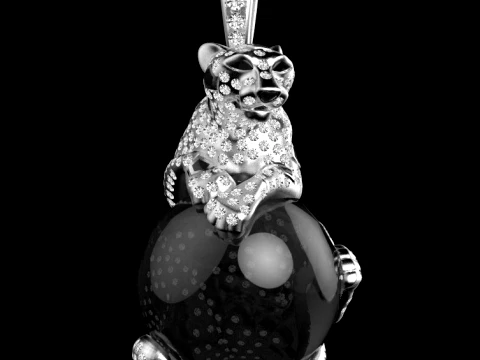 Pendant panther 3D Print Model