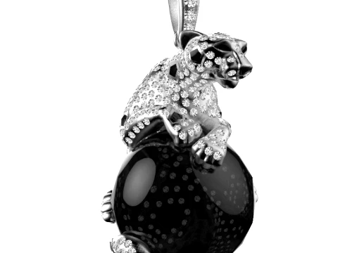 Pendant panther 3D Print Model