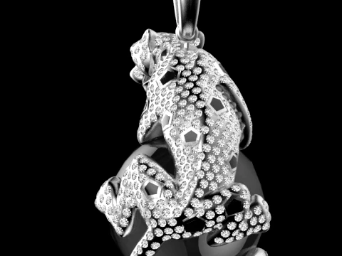 Pendant panther 3D Print Model