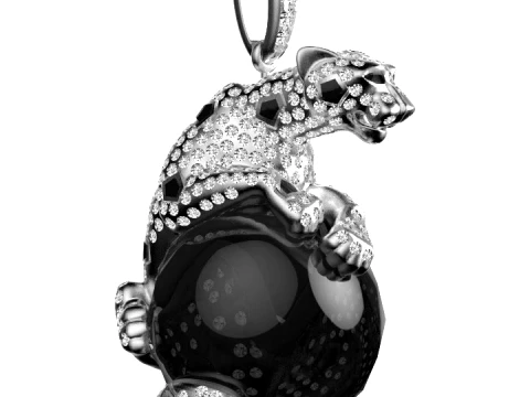 Pendant panther 3D Print Model