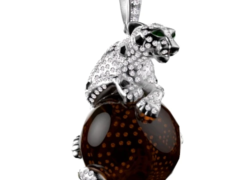 Pendant panther 3D Print Model