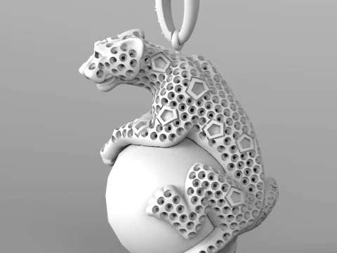 Pendant panther 3D Print Model