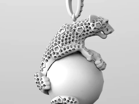 Pendant panther 3D Print Model