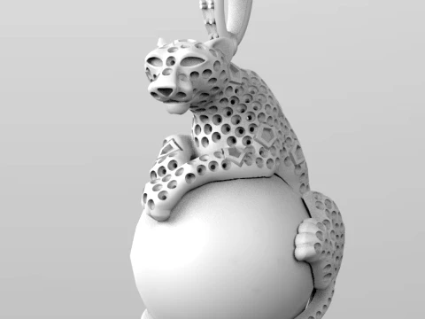 Pendant panther 3D Print Model
