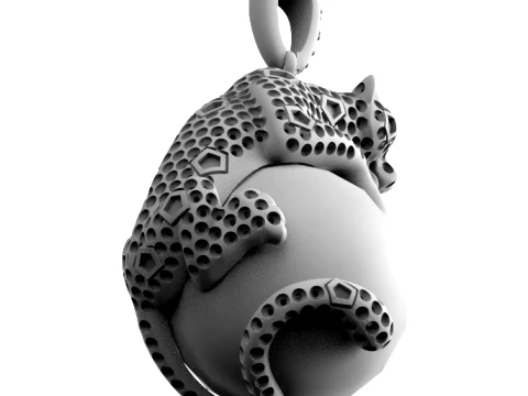 Pendant panther 3D Print Model