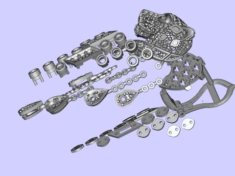 Earrings panther 3D Print Model