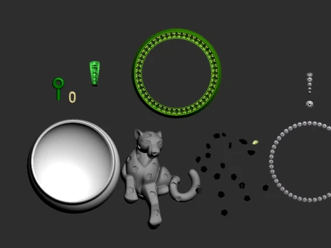 Pendant panther 3D Print Model