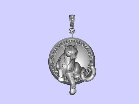 Pendant panther 3D Print Model