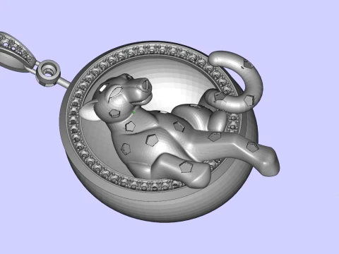 Pendant panther 3D Print Model