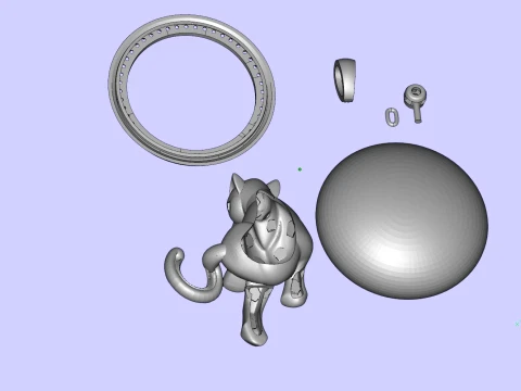 Pendant panther 3D Print Model