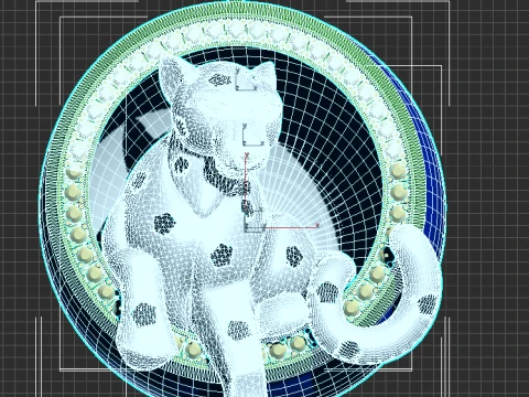 Pendant panther 3D Print Model