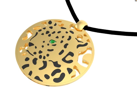 Pendant panther 3D Print Model