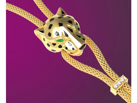 Pendant panther 3D Print Model