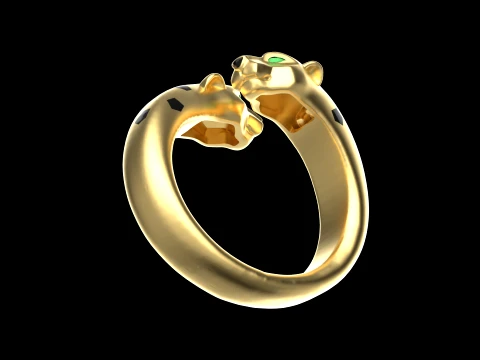 Ring Panther 3D Print Model