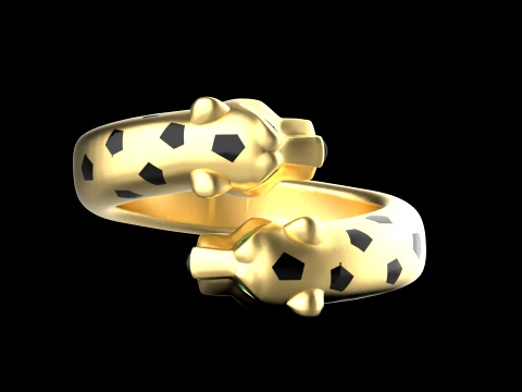Ring Panther 3D Print Model