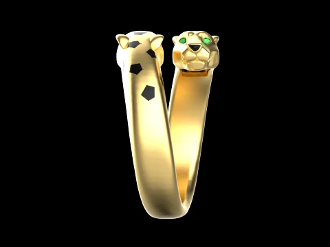 Ring Panther 3D Print Model