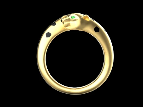 Ring Panther 3D Print Model