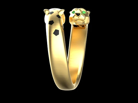 Ring Panther 3D Print Model