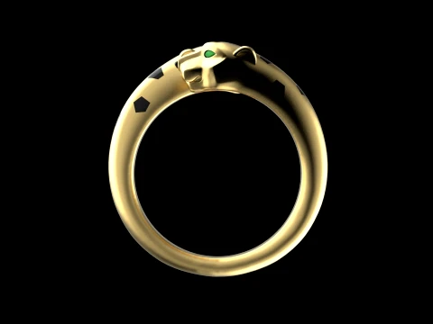 Ring Panther 3D Print Model