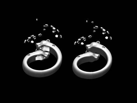 Ring Panther 3D Print Model
