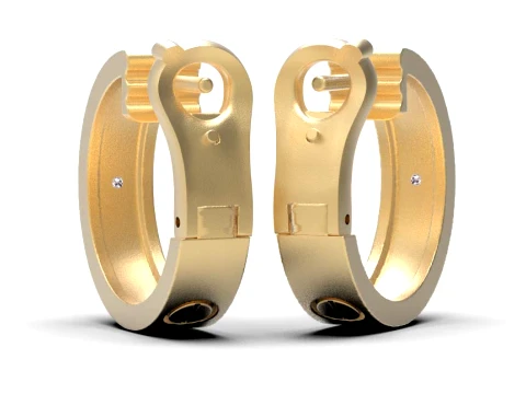 Earrings 3D Print Model