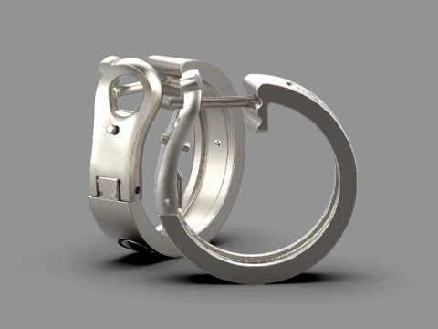 Earrings ring screw 3D Print Model