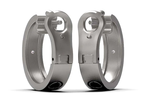 Earrings ring screw 3D Print Model