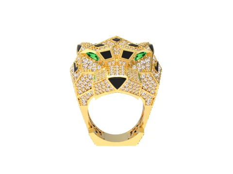 Ring Panther 3D Print Model