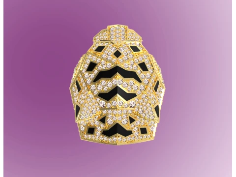 Ring Panther 3D Print Model