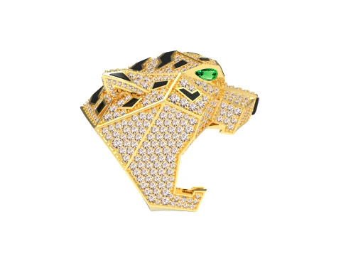 Ring Panther 3D Print Model
