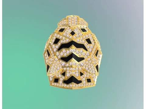 Ring Panther 3D Print Model