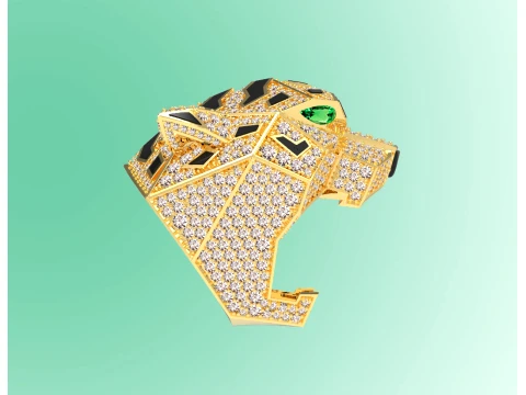 Ring Panther 3D Print Model