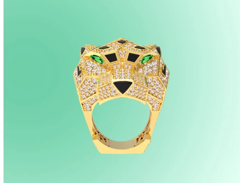 Ring Panther 3D Print Model