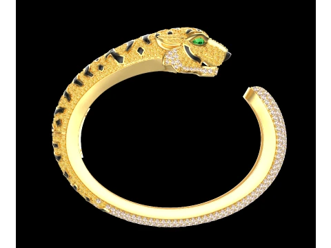 Bracelet panther 3D Print Model
