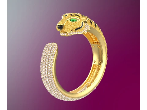 Bracelet panther 3D Print Model